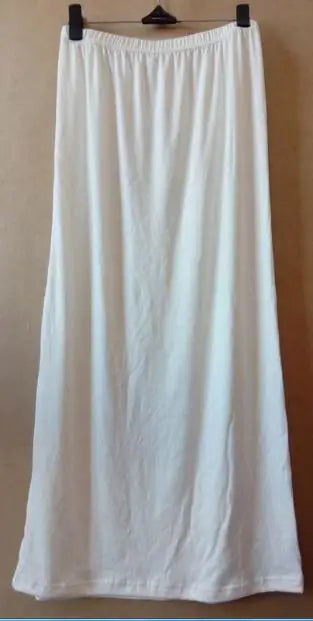 Women Half Slip Satin Trim Maxi Lace Underskirt