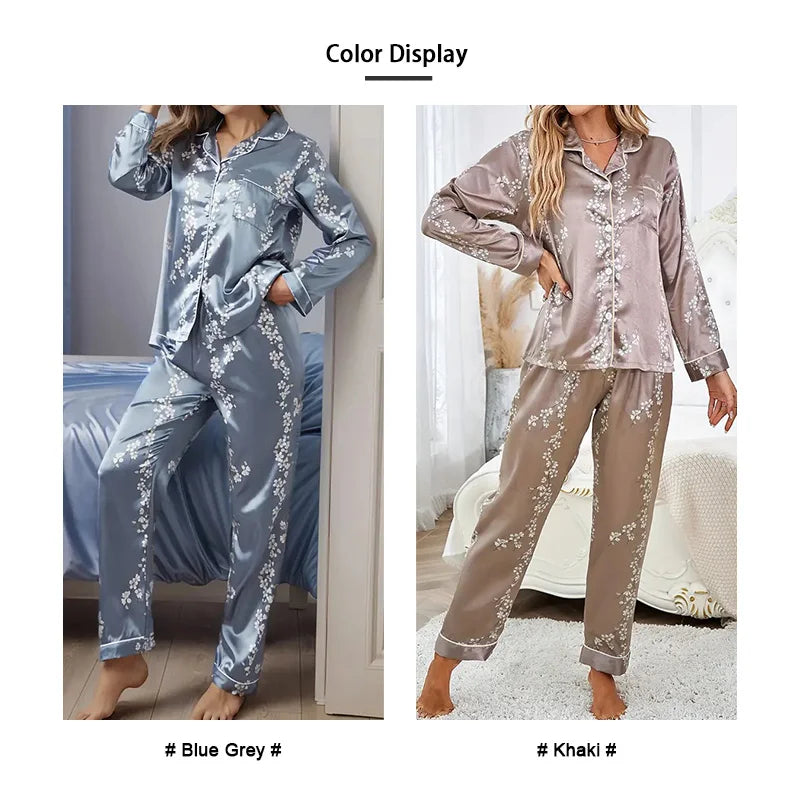 Casual Satin Pajamas