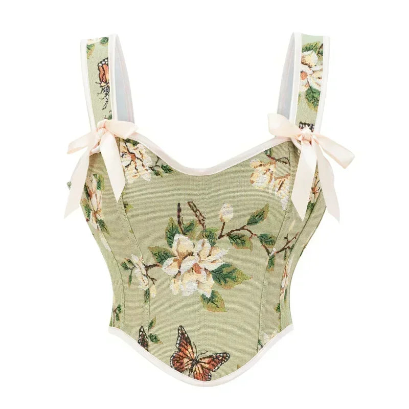 Sexy Off Shoulder Corset Crop Top for Women