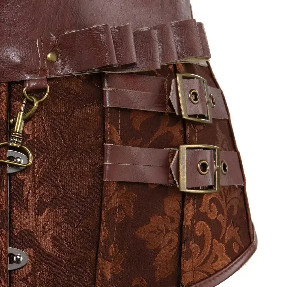 Steampunk Leather Corset