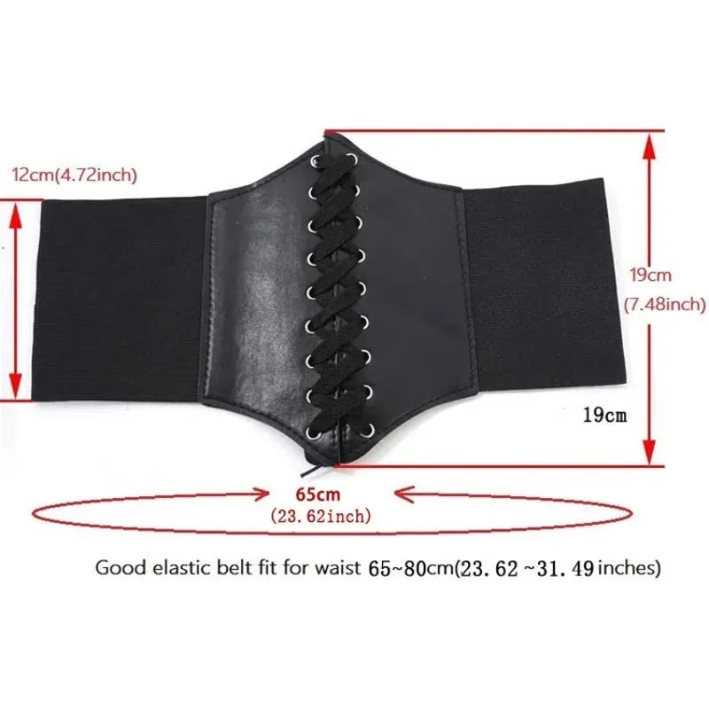 Faux Leather Fashion Corset