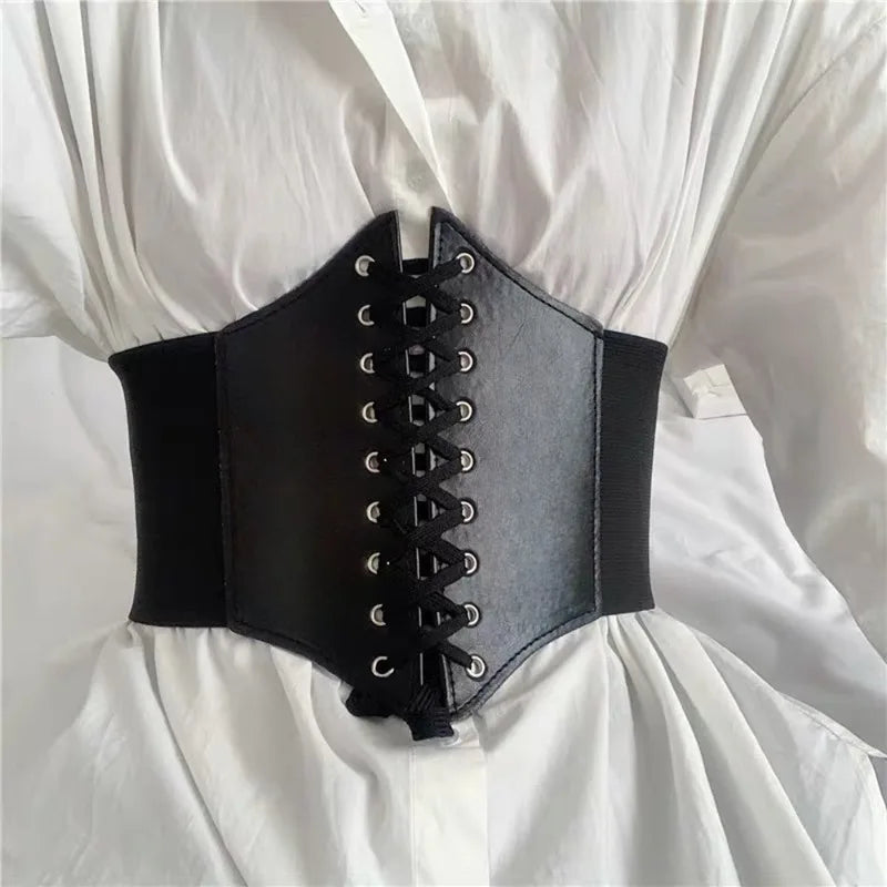 Faux Leather Fashion Corset