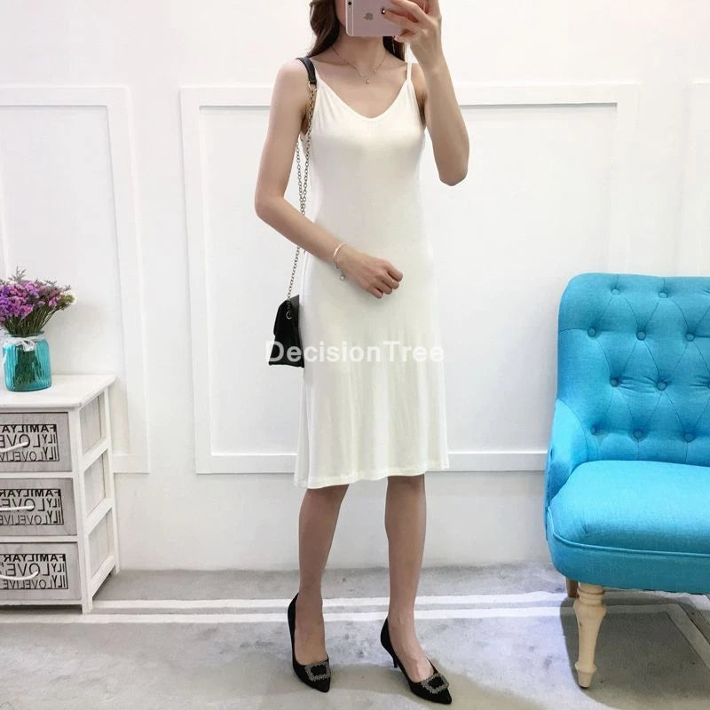 Sexy Strap Full Slips Long Underdress