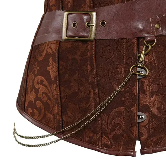 Steampunk Leather Corset