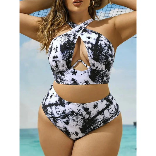 Tie Dye Printed Bikini Set