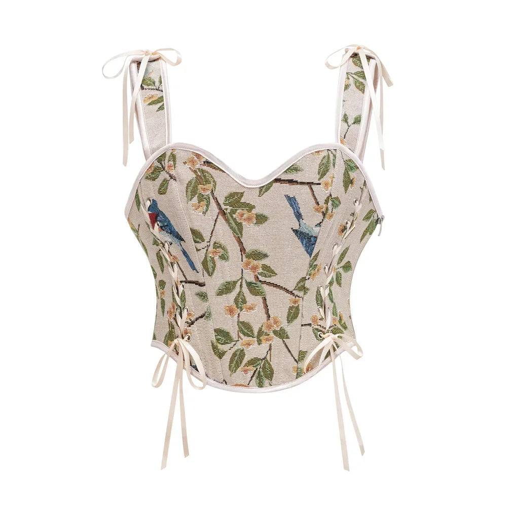 Sexy Off Shoulder Corset Crop Top for Women