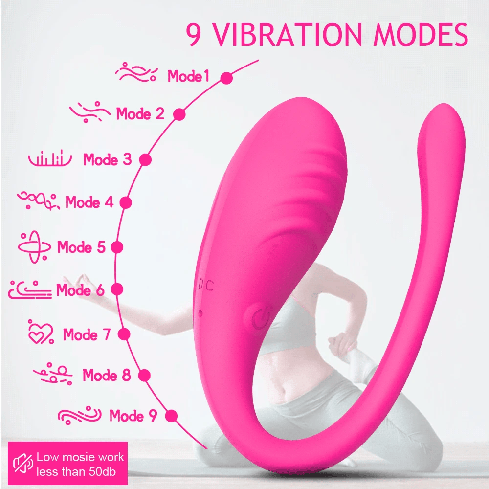 Powerful U Shape Wearable Clitoral and G-Spot Vibrator