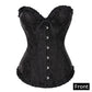 Plus Size Push Up Faux Leather Corset