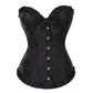 Plus Size Push Up Faux Leather Corset