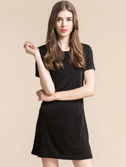 Women Full Slips with Short Sleeve
