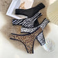 Leopard Lace Low Waist Thong