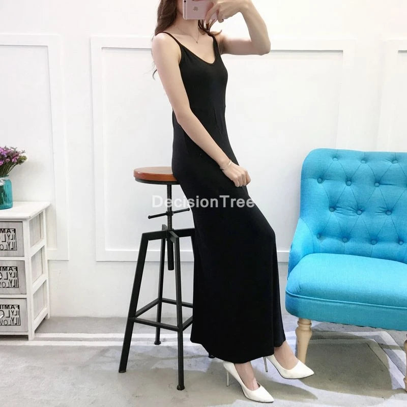 Sexy Strap Full Slips Long Underdress