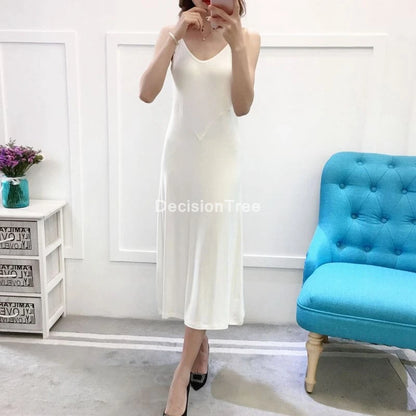 Sexy Strap Full Slips Long Underdress