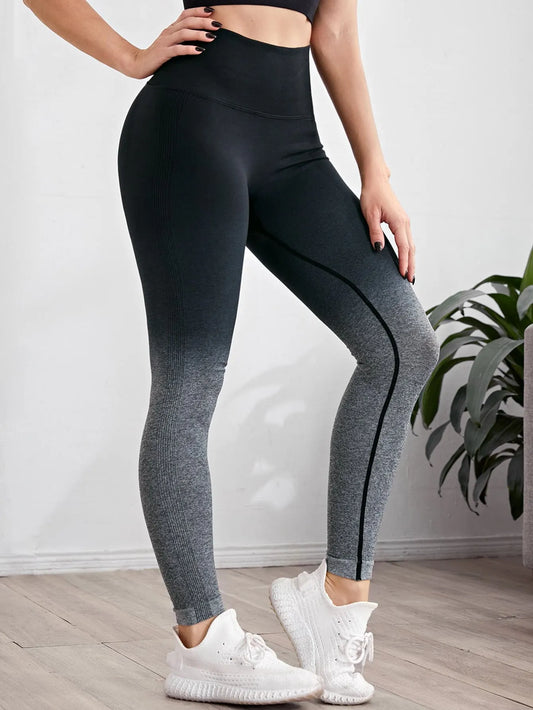 Breathable Ombre Colour Fitness Leggings
