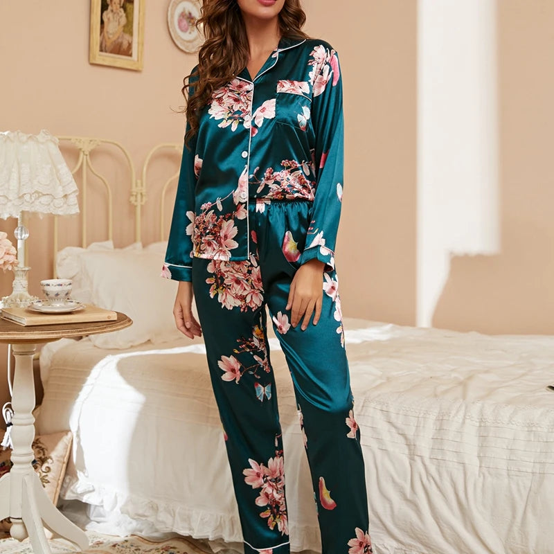 Casual Satin Pajamas