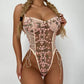 Ellolace Floral Lace Bodysuit