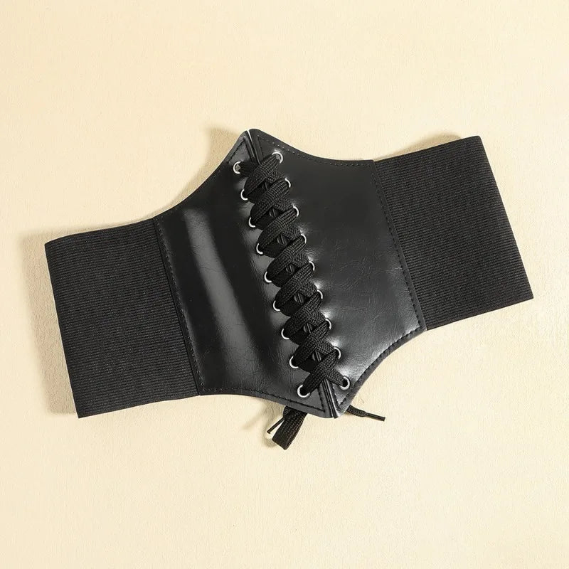 Faux Leather Fashion Corset