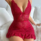 Erotic Crotchless Lace Teddy Lingerie