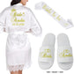 Classy White Lace Bridal Robe