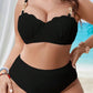 Plus Size High Waist Push Up Bikini Set