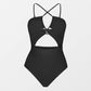 Cut Out One-Piece Backless Swimsuit