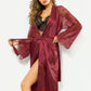Satin Long Kimono