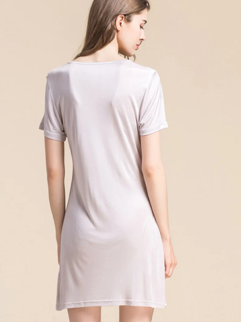 Women Full Slips with Short Sleeve