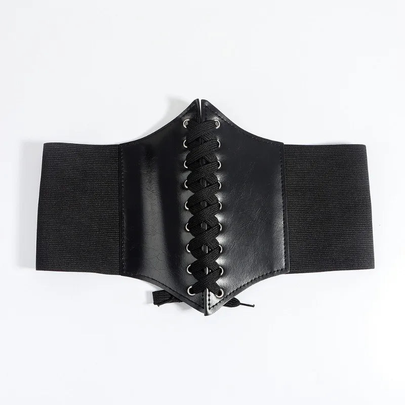 Faux Leather Fashion Corset