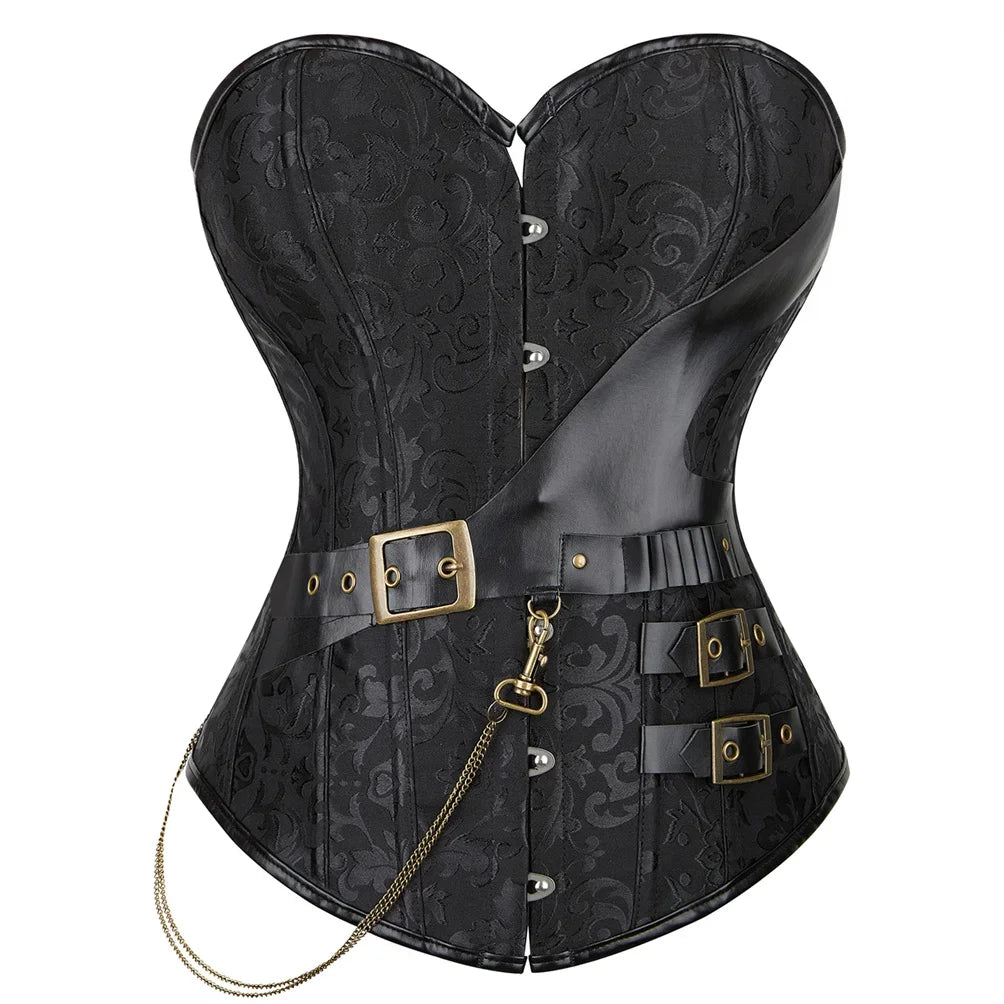 Steampunk Leather Corset