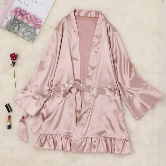 Charming Sexy Ruffle Kimono