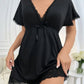 Sexy Floral Lace Patchwork Sleepwear