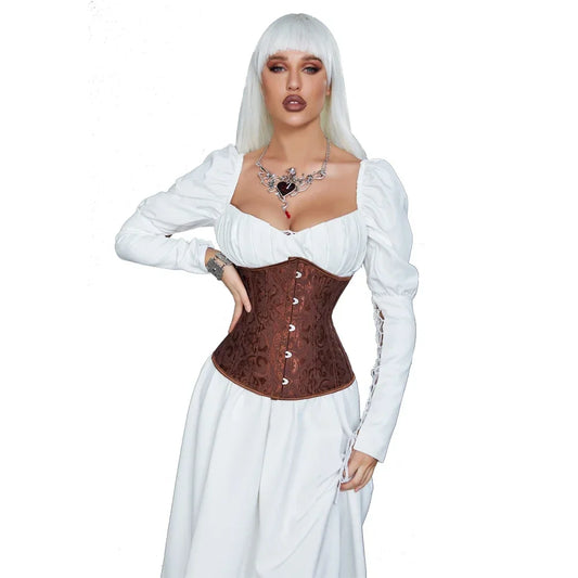 Steampunk Steel Boned Lace up Overbust Corset
