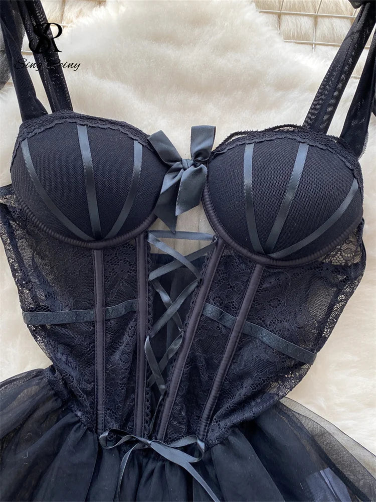 Singreiny Sexy Lace Wedding Nightwear