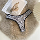 Leopard Lace Low Waist Thong
