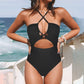 Cut Out One-Piece Backless Swimsuit