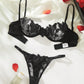 White Floral Lace Sexy Ultra-thin Bridal Lingerie
